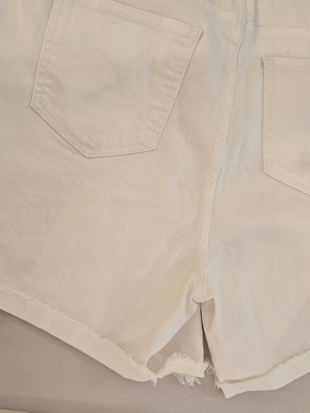 TORRID White Denim Cutoff Shorts High Rise Frayed Hem NWT Plus Size 16 - Picture 6 of 16